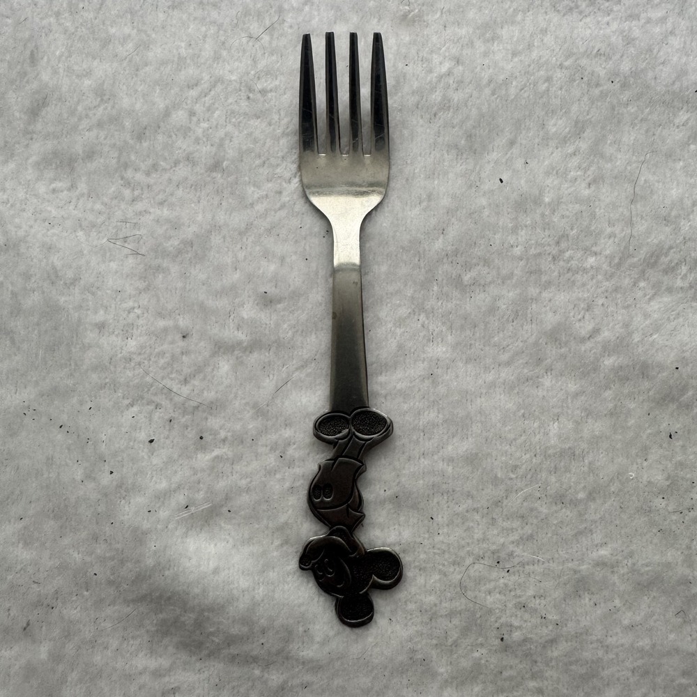 Vintage Walt Disney Mickey Mouse Stainless Fork Japan Collectible Flatware Disne